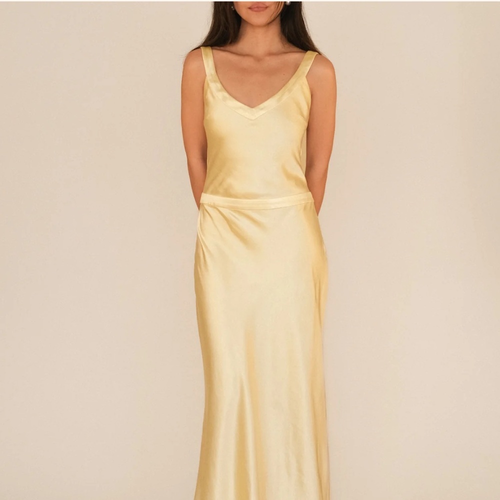 CryBaby Andie Dress in Butter Yellow